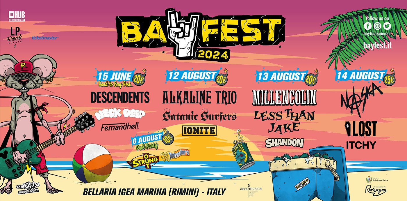 BAY FEST 2024 LA LINEUP COMPLETA Bay Fest Bellaria Igea Marina